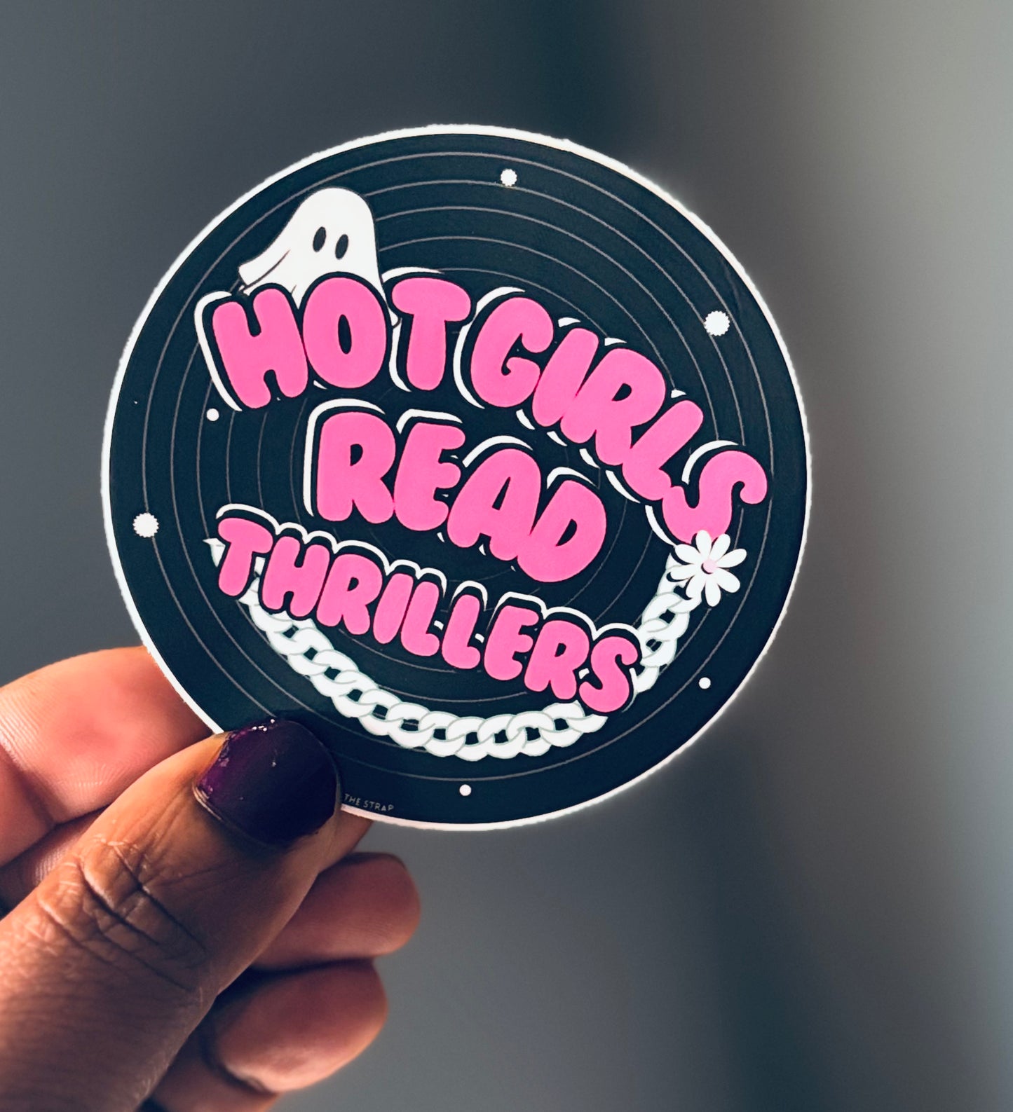 “Hot girls read thrillers” Sticker