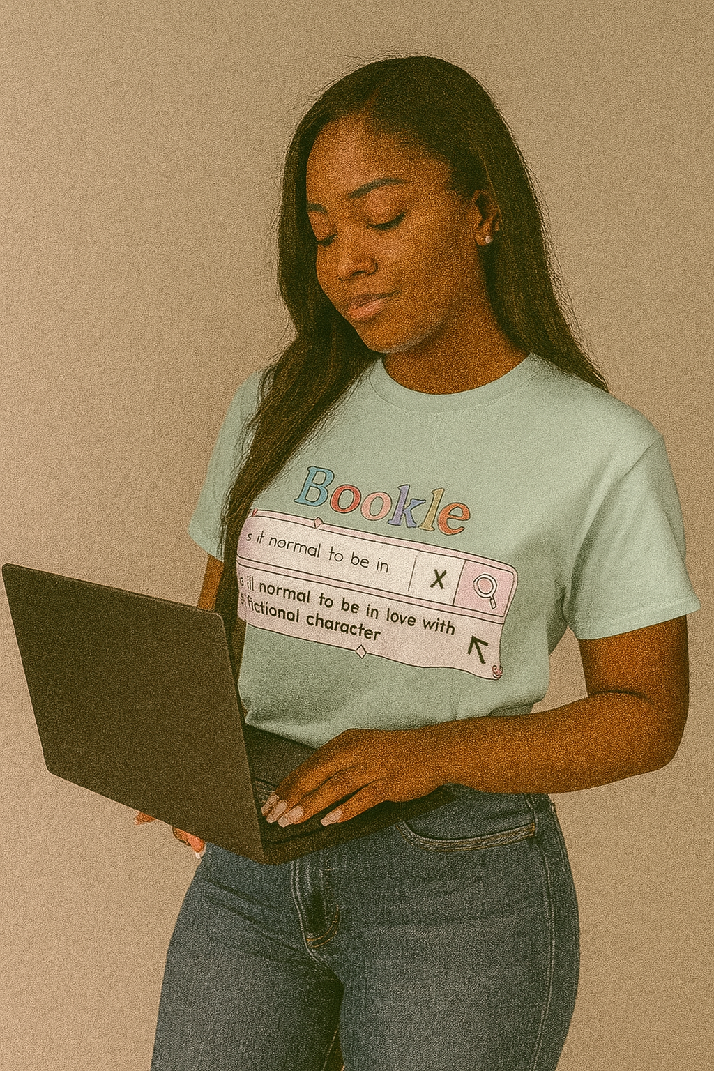 “Bookle Search Bar” Unisex Crew Tee