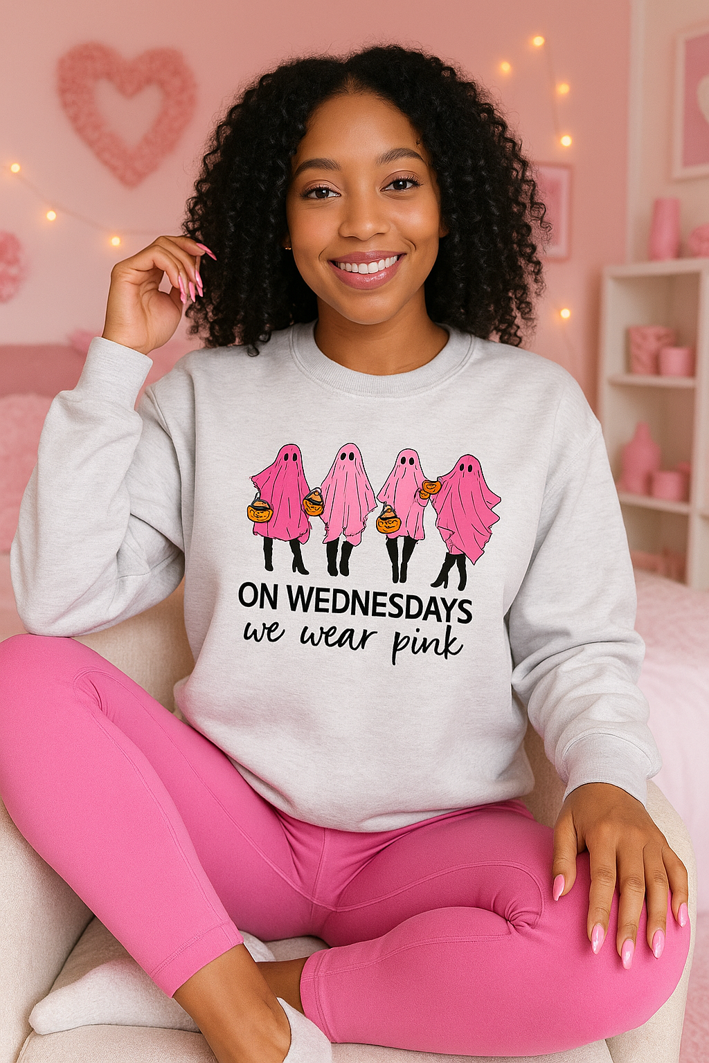 “On Wednesdays We Wear Pink” Sweatshirt