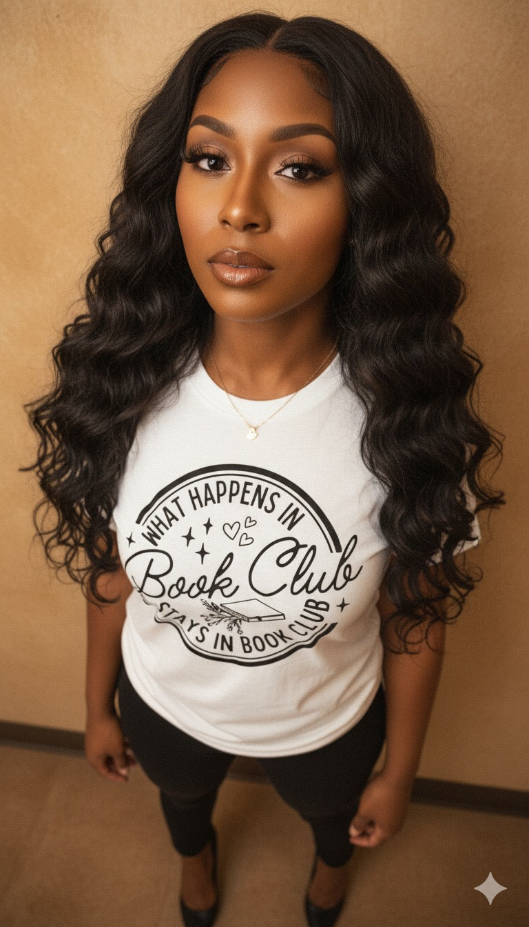 What Happens in Book Club Stays in Book Club Graphic Tee | Off The Strap