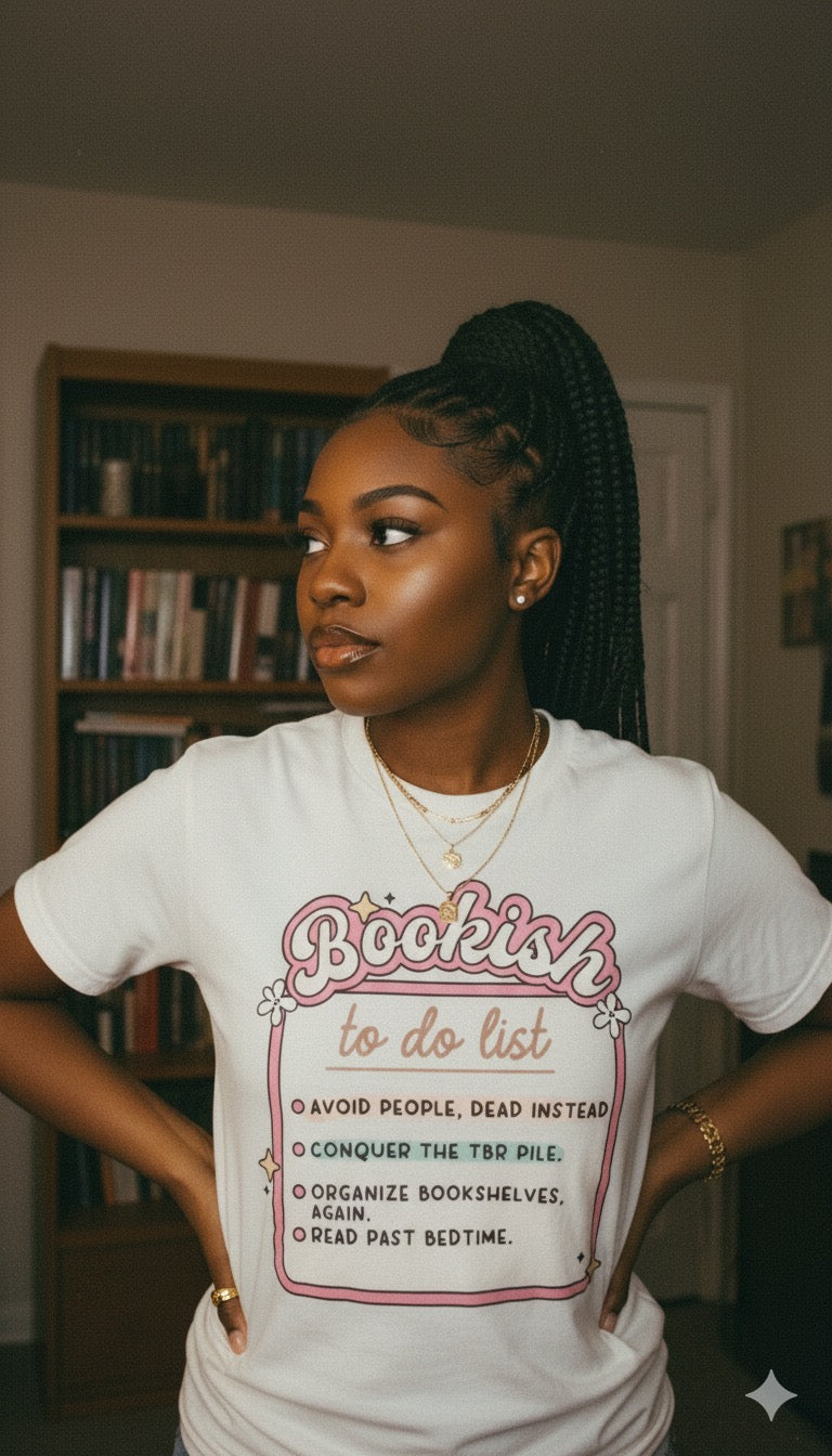 Bookish To Do List T-Shirt | Funny Reader Gift Tee