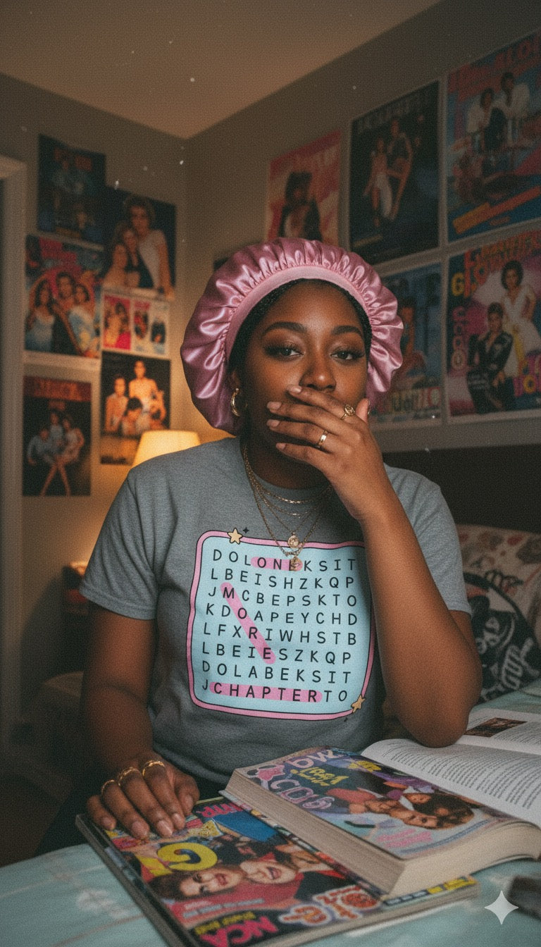 Book Lover Word Search Graphic Tee – Cute Reading Shirt for Readers & Writers