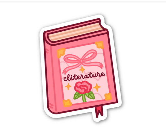Cliterature Smutty Book Club – Spicy Book Vinyl Sticker