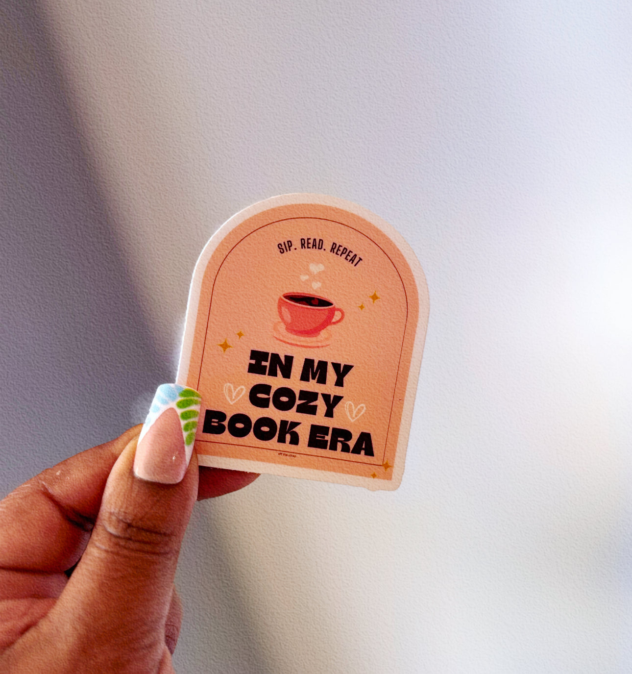 “In my cozy book era” (Sticker)