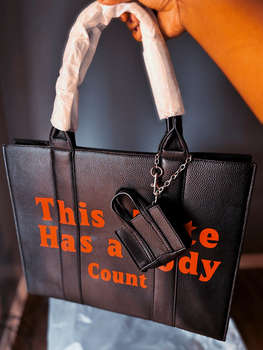 ✨ This Tote Has a Body Count – Luxe Bookish Purse Tote