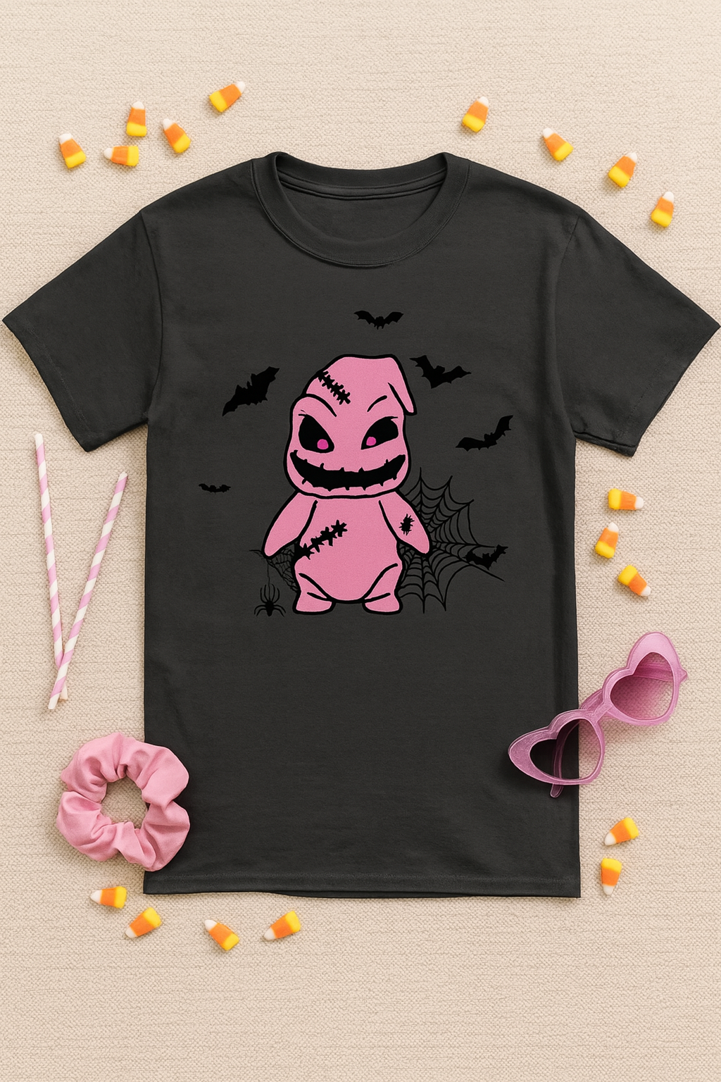 “Pink Oogie Boogie Halloween” Tee