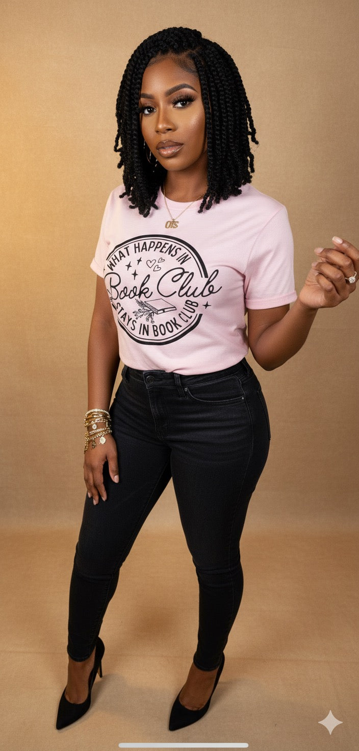 What Happens in Book Club Stays in Book Club Graphic Tee | Off The Strap