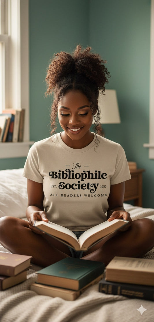 Bibliophile Society Tee – For Certified Book Devourers