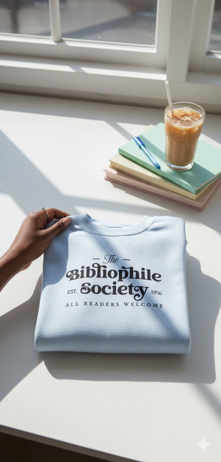 Bibliophile Society – Vintage Reader Crewneck