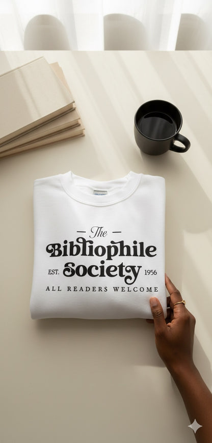 Bibliophile Society – Vintage Reader Crewneck