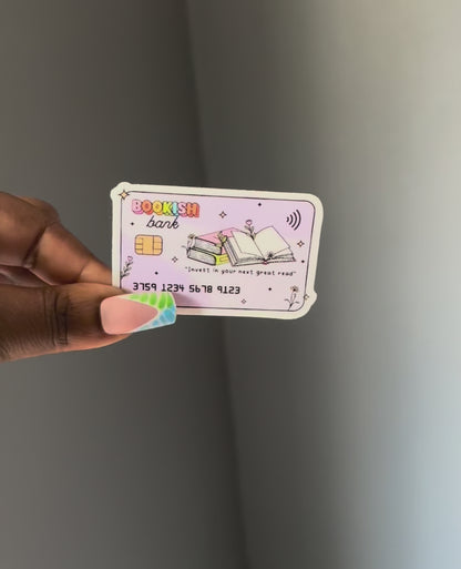Bookish Bank Card – Invest in Your Next Great Read Sticker